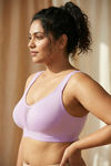 Zivame True Curv Single Layered Non Wired Full Coverage Minimiser Bra - Orchid Bloom — thumbnail 3